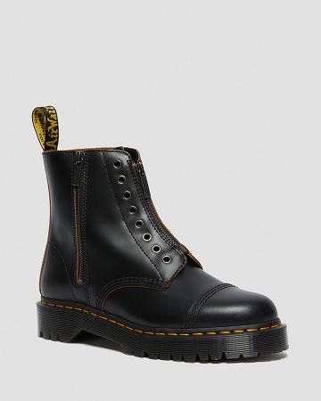 Dr Martens 1460 Laceless Bex Læder Ankelstøvler Dame Sort | DK 12QMA